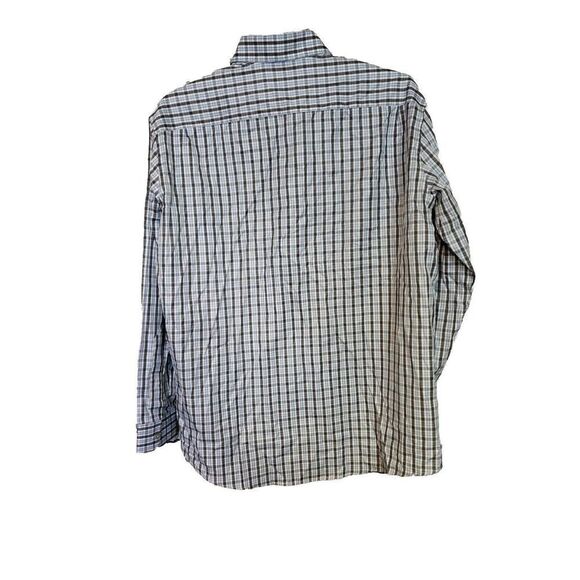 Ermenegildo Zegna Men's Blue Plaid Shirt Size XXL Button Down t75 - Picture 2 of 7